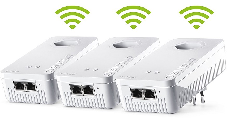 WLAN aus. Mesh-WLAN an! Neue Power Mesh WLAN 2 Kits von devolo WLAN aus. Mesh-WLAN an! Neue Power Mesh WLAN 2 Kits von devolo